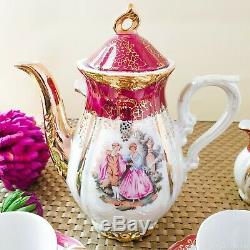 Vintage Fragonard Lustrée De Café Set, Japon