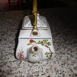 Vintage Franklin Mint Fine Porcelaine À Thé Et À Café Avec Le Sucre Et Creamer