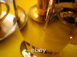 Vintage Genuine Samurai China Gold Coffee Set Pour 5, Reg 539405