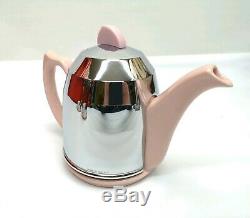 Vintage Heatmaster Kosy Tea & Coffee Set Rare Rose Glaze Superbe Non Utilisée Au Royaume-uni Made