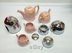 Vintage Heatmaster Kosy Tea & Coffee Set Rare Rose Glaze Superbe Non Utilisée Au Royaume-uni Made