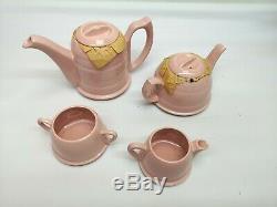 Vintage Heatmaster Kosy Tea & Coffee Set Rare Rose Glaze Superbe Non Utilisée Au Royaume-uni Made