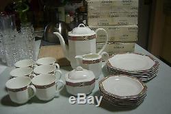 Vintage Heinrich Villeroy & Boch'cheyenne Ensemble De Café Complet De 21 Pc En Boîte