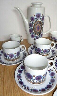 Vintage J&g Meakin Studio Boxed 15-piece Rondo Psychedelic Coffee Set C. 1970