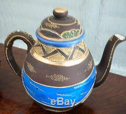Vintage Japanese Satsuma Porcelaine Tea Ou Coffee Set Pour 5-vendues Par Maruni & Co