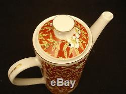 Vintage Japonais Imari Coffee / Tea Set Avec Original Box Fabriqué Au Japon