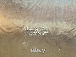 Vintage Leonard Silver Company 5 Pièces De Café Ou De Thé Service Set Assiette En Argent