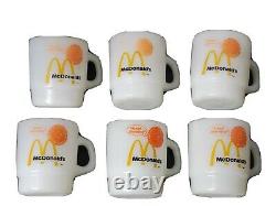 Vintage Mcdonald's Fire King Tasses À Café Anchor Hocking Good Morning Set De 6