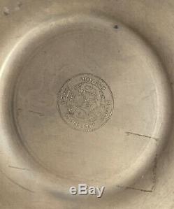 Vintage Mid-century Royal Moderne Hollande Étain Ensemble Café, Étain / Teck Encart