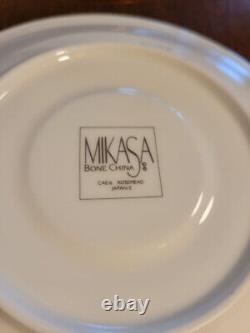 Vintage Mikasa Cae16 Rosemead Bone Chine Coffee Cup Saucer Set