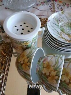 Vintage Molling Design Pillivuyt France Tea Cup / Set De Tasse À Café