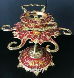 Vintage Moyen-orient / Maroc Émaillé Thé Ou Café Set