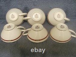 Vintage Myotts Staffordshire Chine Chelsea Bird 7 Cups And Saucers Sets