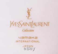Vintage New Yves Saint Laurent Service À Café En Porcelaine Peinte À La Main, Service À Thé Ysl