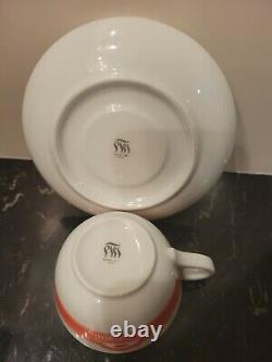 Vintage Palombini Espresso/cafee Cup & Saucer Italie Set Pour 6 -rare