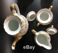 Vintage Pr Bavière Demitasse / Café Set (10) Gilt Allemagne