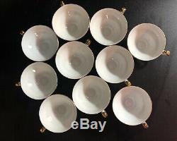 Vintage Pr Bavière Demitasse / Café Set (10) Gilt Allemagne