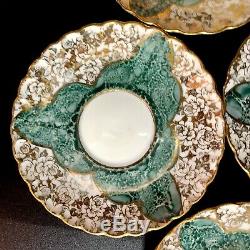 Vintage Pr Bavière Demitasse / Café Set (10) Gilt Allemagne