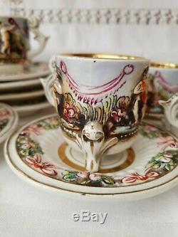 Vintage, R. Capodimonte E & B Café Circa 1920-30`s Rare