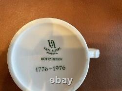 Vintage Rare Vista Allegre Mottahedeh Bicentennial Coffee Cups Ensemble De 5