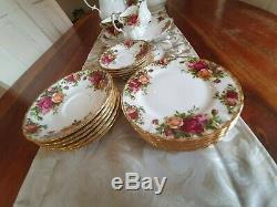 Vintage Royal Albert 1962 Old Country Roses Thé Et Café Set 38 Piece