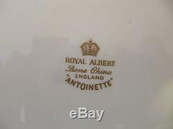 Vintage Royal Albert Antoinette Gold Coffee Set 21 Pièces, Utilisé Dans Vgc