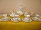 Vintage Royal Albert Antoinette Or 21 Pièces Coffee Set, Utilisé Dans Vgc