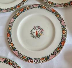 Vintage Royal Worcester 'Old Worcester Parrot' 6 x Trios de Tasses à Café et Soucoupes