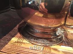 Vintage Set 1940's International Silver Camille Café Et Thé Pot Petit Plat