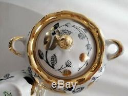 Vintage Set Café En Porcelaine Pour 4 Prs Verbilki Urss 15pcs