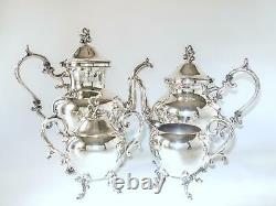 Vintage Silver Plate Tea Set Cafe Service Set Bsc Birmingham Silver Co Argent