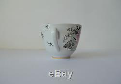 Vintage Soviétique Lomonosov Bone China Tea Ussr Set De Café En Porcelaine 15 Pces