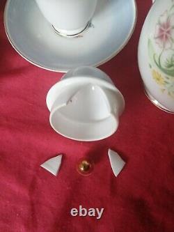 Vintage Susie Cooper Os Porcelaine Romance Bleu Tea Set