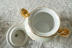 Vintage Tchécoslovaquie 15 Set Pieces Café Nacre Luster Set 2