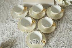 Vintage Tchécoslovaquie 15 Set Pieces Café Nacre Luster Set 2