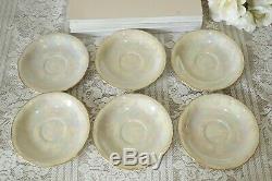 Vintage Tchécoslovaquie 15 Set Pieces Café Nacre Luster Set 2