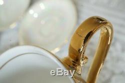 Vintage Tchécoslovaquie 15 Set Pieces Café Nacre Luster Set 2