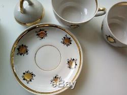 Vintage Tea 13 Piece / Café Set Riga Porcelaine Collection Antique Originale