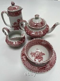 Vintage Thé Rouge / Café Set Spodes Camilla Copeland