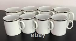 Vintage, Thomas Allemagne, Médaillon Platine, Service à café / petit déjeuner de 35 pièces pour 4 personnes