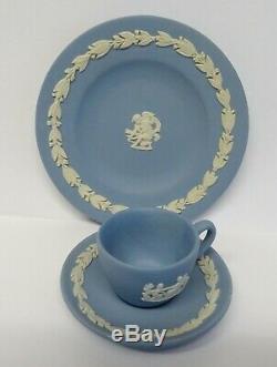 Vintage Wedgwood Miniature Jasper Ware Thé / Café Set For One