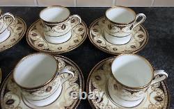 Vintage Wedgwood W1618 Modèle Classique Porcelaine Coffee Set Pour 6 Personnes