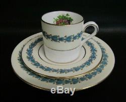 Vintage Wedgwood W3257 Appledore Peint À La Main 21 Piece Set Café 1ère Qualité