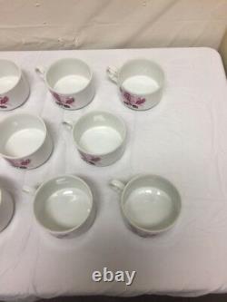 Vtg Contessa Fine Chine Grande Tasse De Café Lot De 8 Set Kit D'entertaining