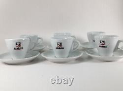 Vtg Lavazza Espresso Coffee Set De 6 Tasses/soucoupes Collection Ipa Made In Italy