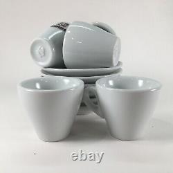 Vtg Lavazza Espresso Coffee Set Of 6 Tasses/soucoupes Collectible Ipa Made In Italy