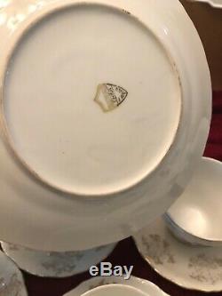 Vtg Porcelaine Café Set D'or Victorienne Couple Sterling Chine Japon 23 Pc De Nice