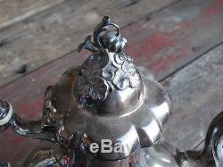 Vtg Set Reed & Barton Winthrop 1795 Silverplate Ensemble Café-thé-sucre-crème