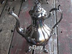 Vtg Set Reed & Barton Winthrop 1795 Silverplate Ensemble Café-thé-sucre-crème