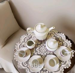 Vtg. service à café et à thé Bavaria Schumann Arzberg des années 1960/70 rétro moderne du milieu du siècle